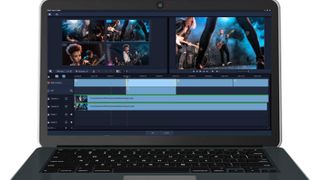 Corel VideoStudio Ultimate interface on laptop