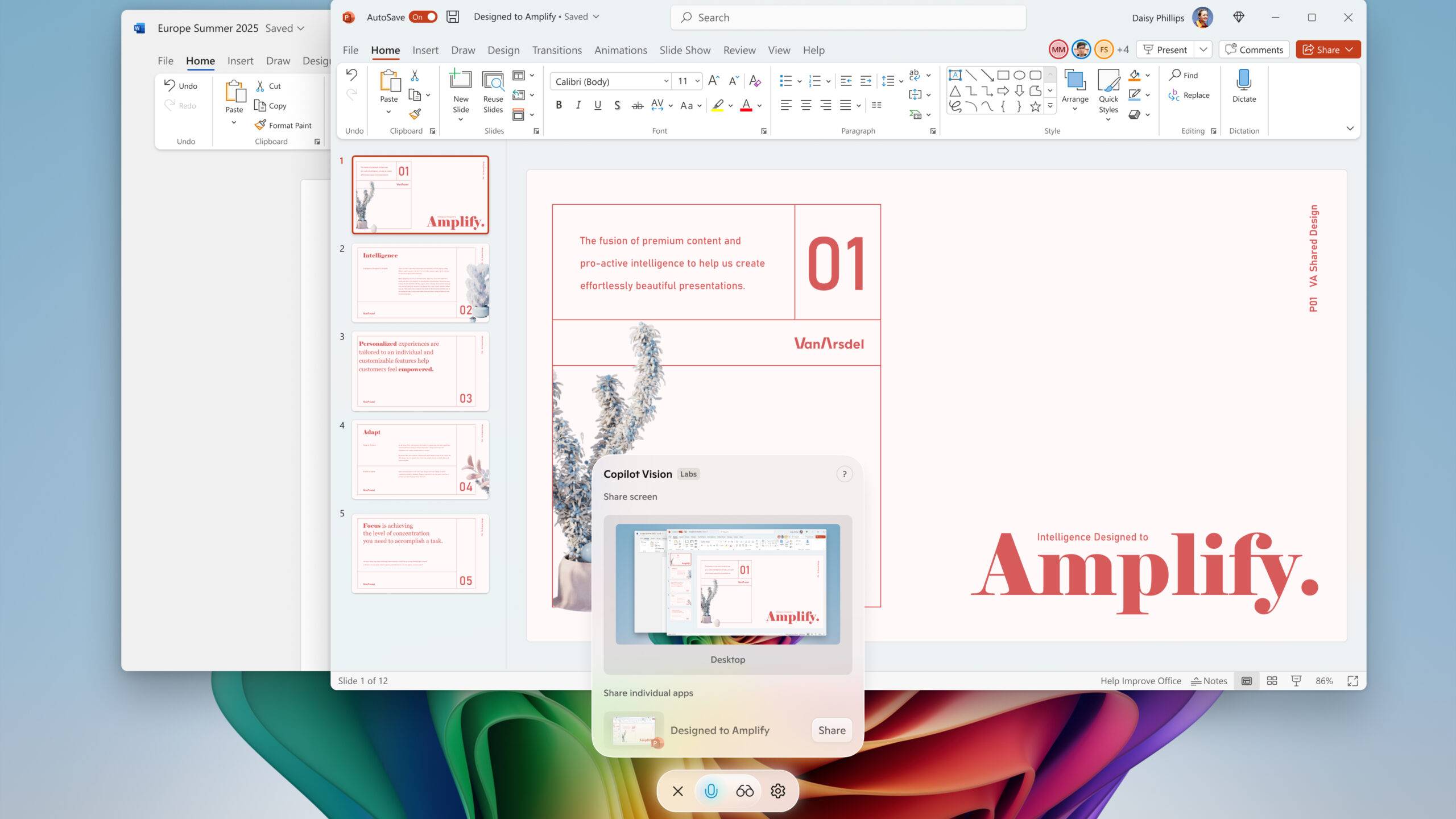 Copilot Vision AI on Windows 11 Copilot+ PC desktop screen
