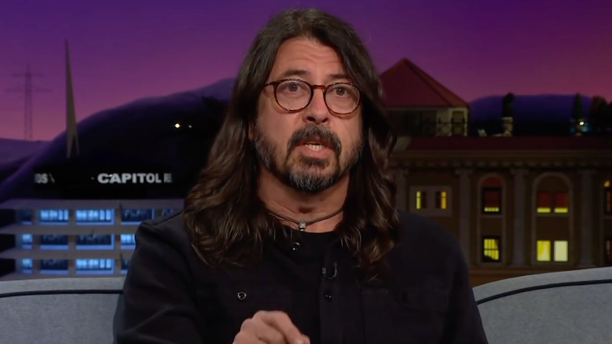 Dave Grohl speaks on The Late Late Show