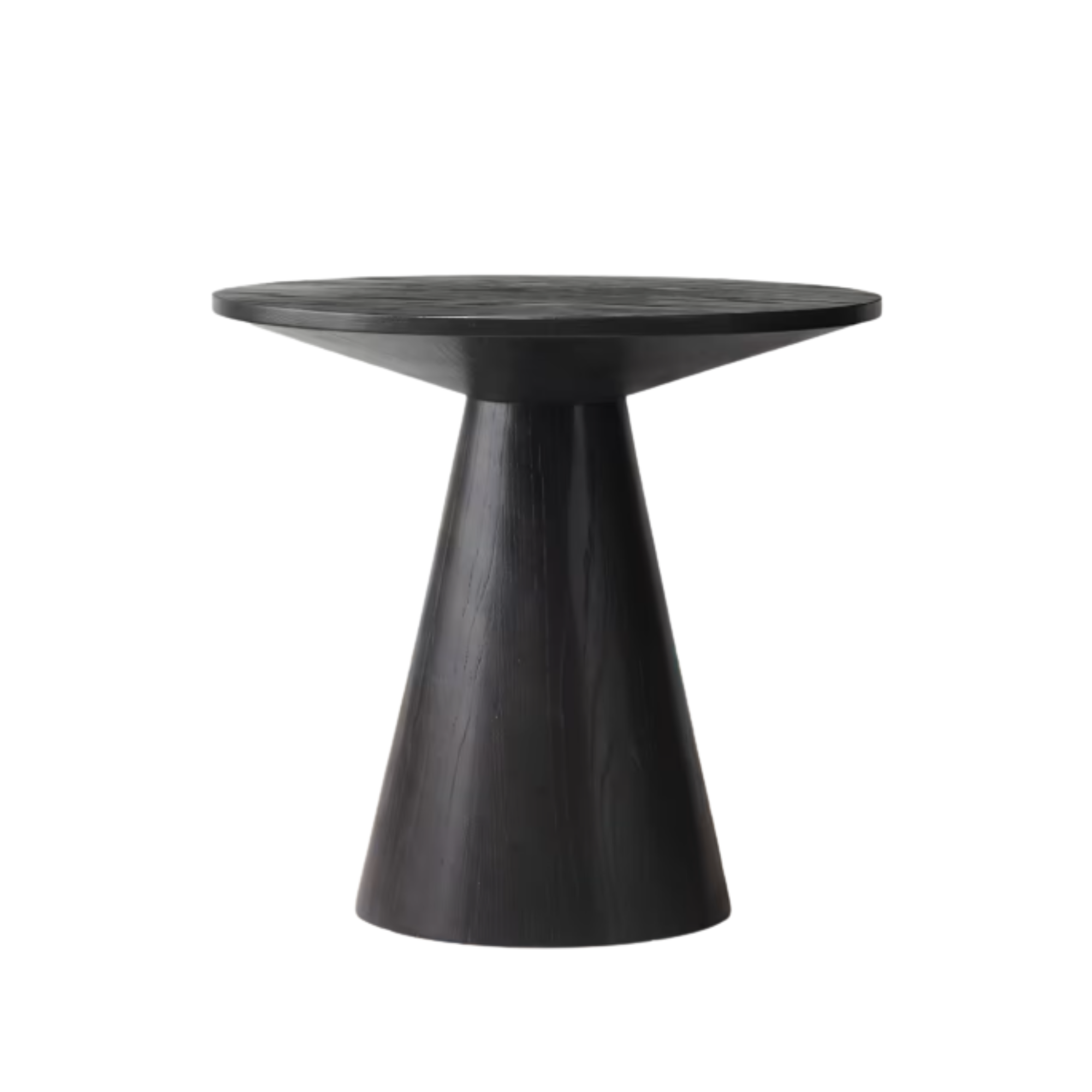 a black side table