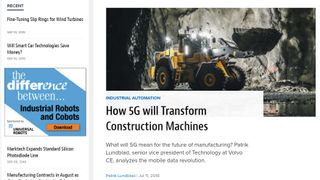  5G technology could transform the construction industry’s machinery