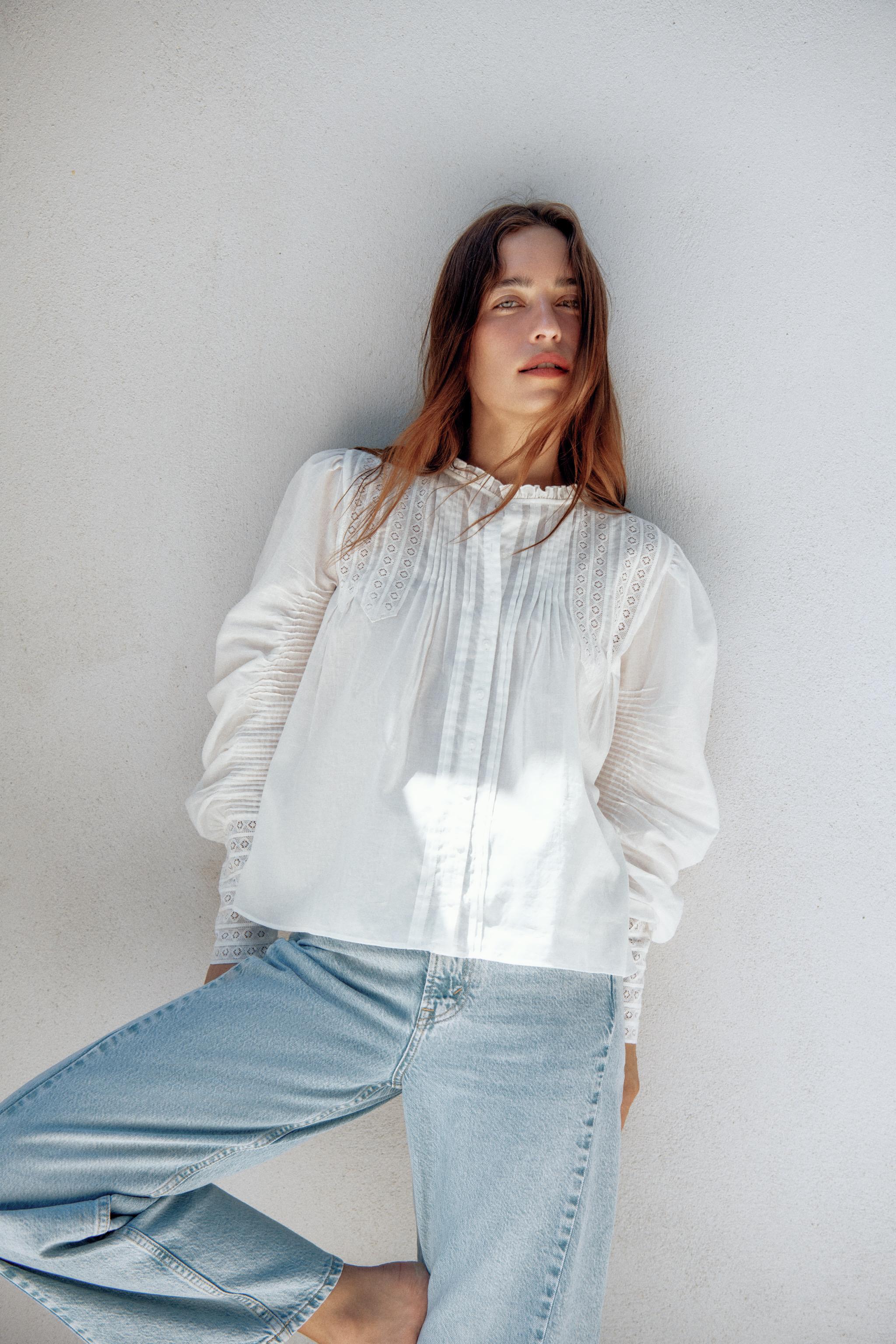 Zw Collection Romantic Shirt - White - Xs
