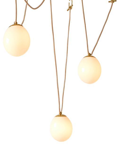 Augustine 3-Bulb Glass Chandelier