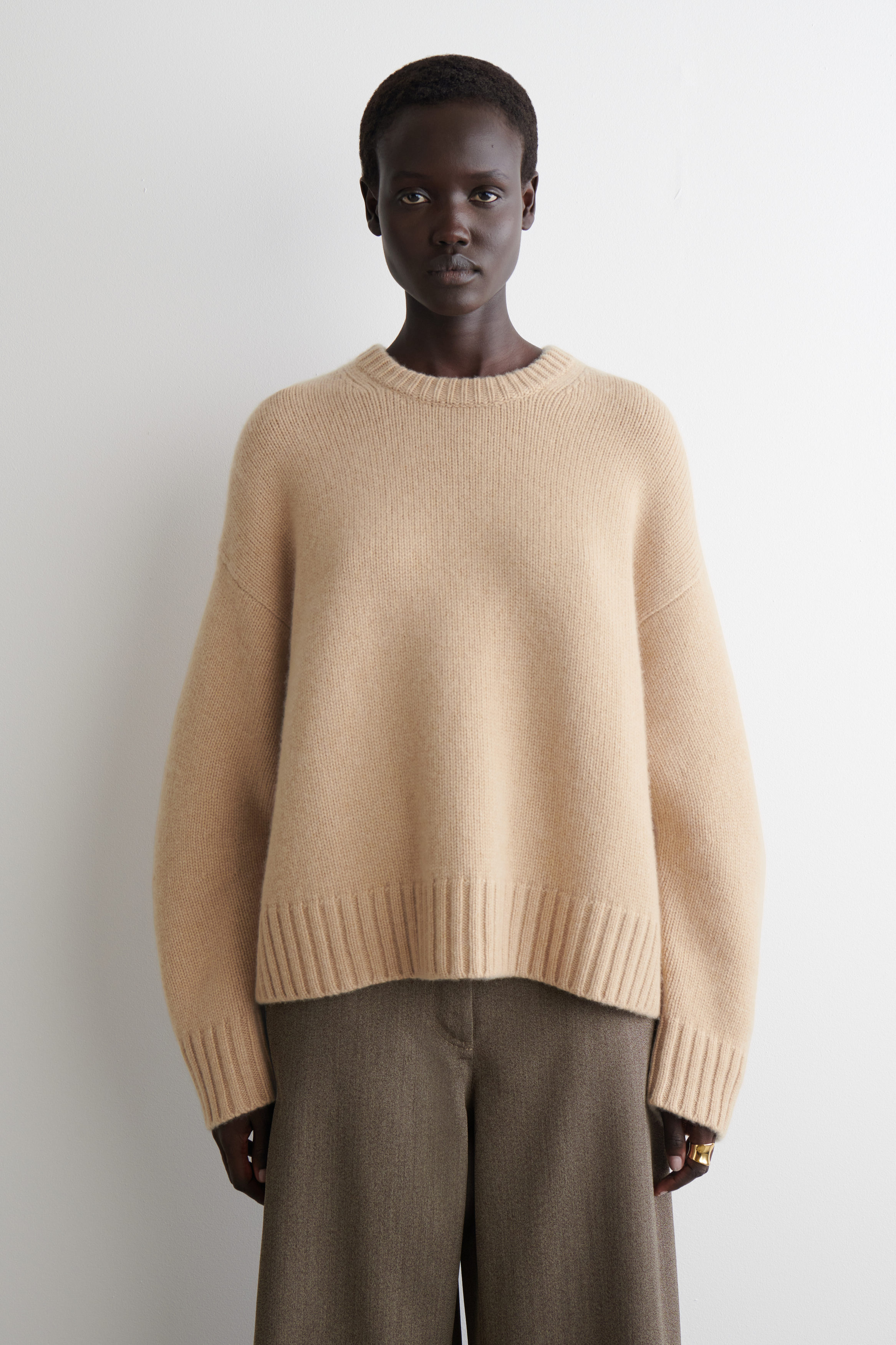 Chunky Cashmere Crew-Neck Jumper