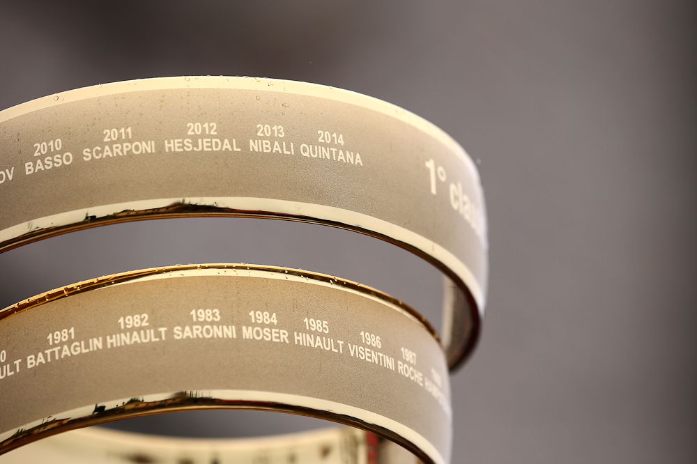 The Giro trophy awaits its newest recipient on May 31 in Milan.