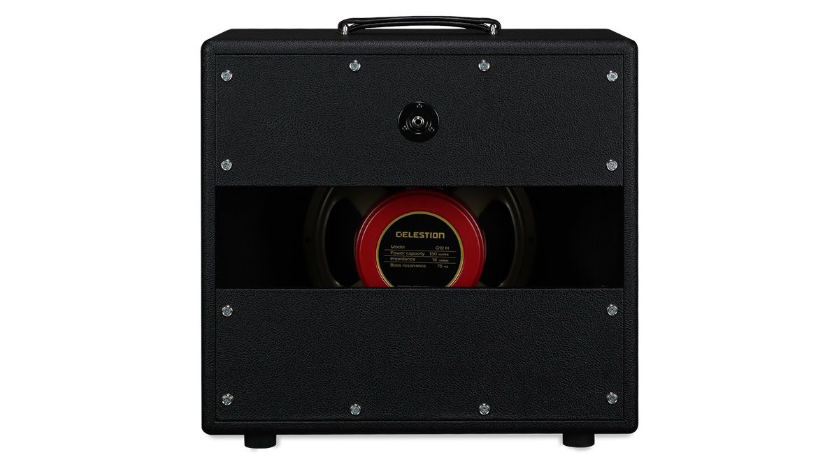The Soldano 112 extension cabinet is loaded with a 12" Redback Celestion