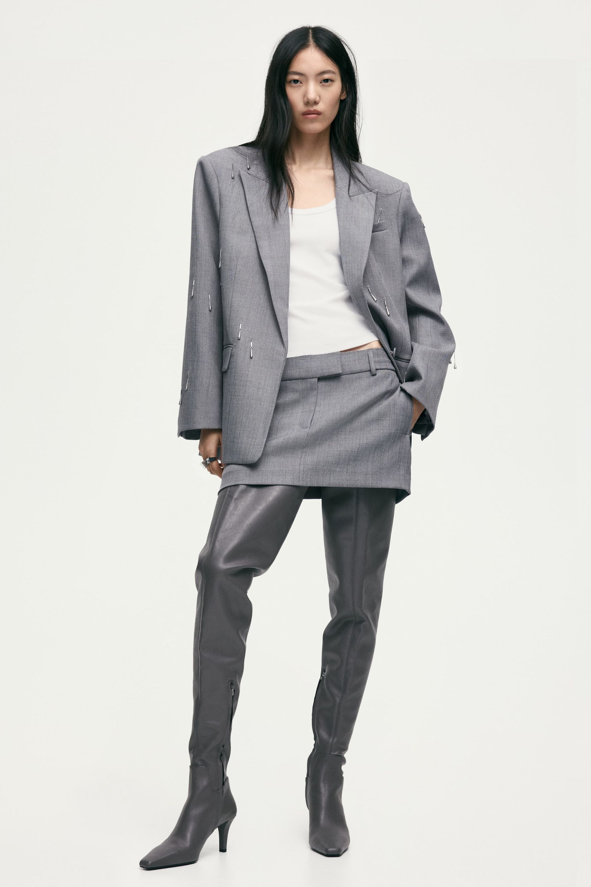 Mini Skirt - Gray