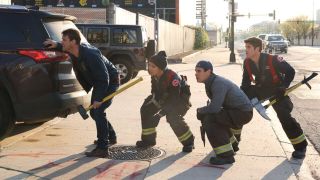 Casey and Truck 81 in Chicago Fire Season 11 finale