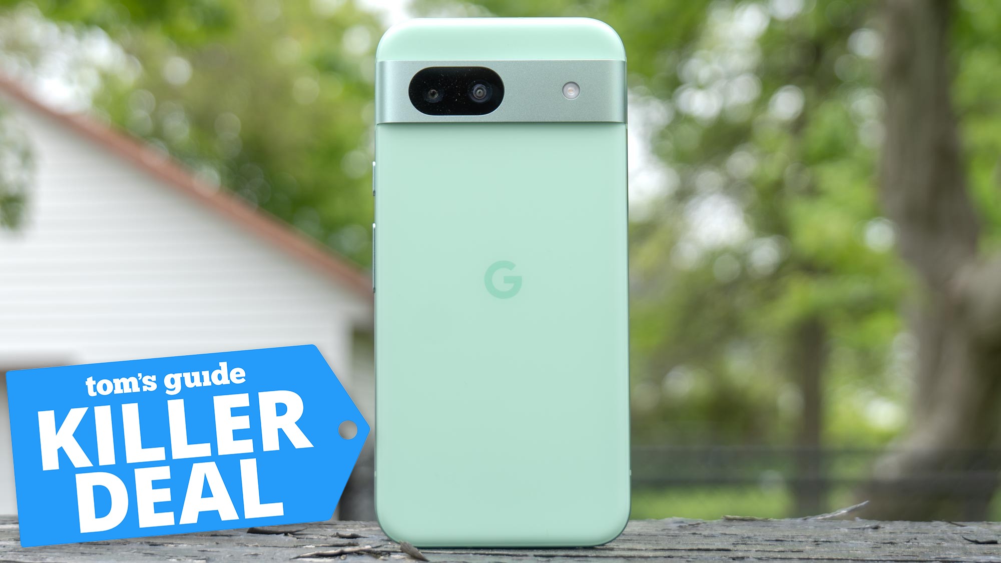 Pixel 8a in the color option mint