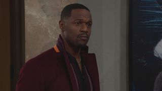 Jermaine Rivers as Damian upset in The Young and the Restless