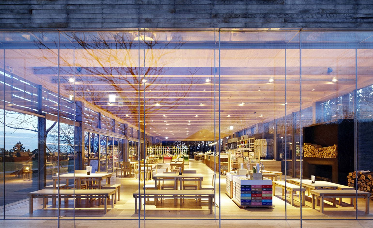 Innisfree Cafe exterior view of inside restaurant