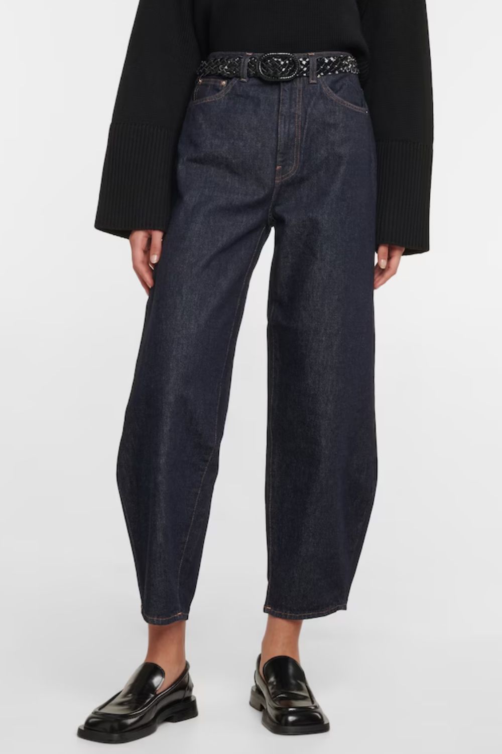 Toteme High-rise barrel-leg jeans