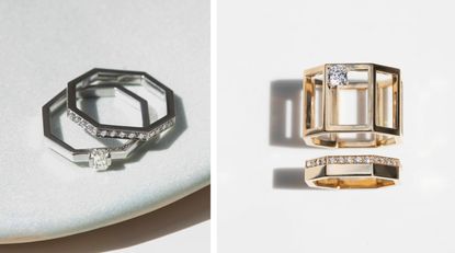 Man made diamonds by Jem are used in alternative engagement rings