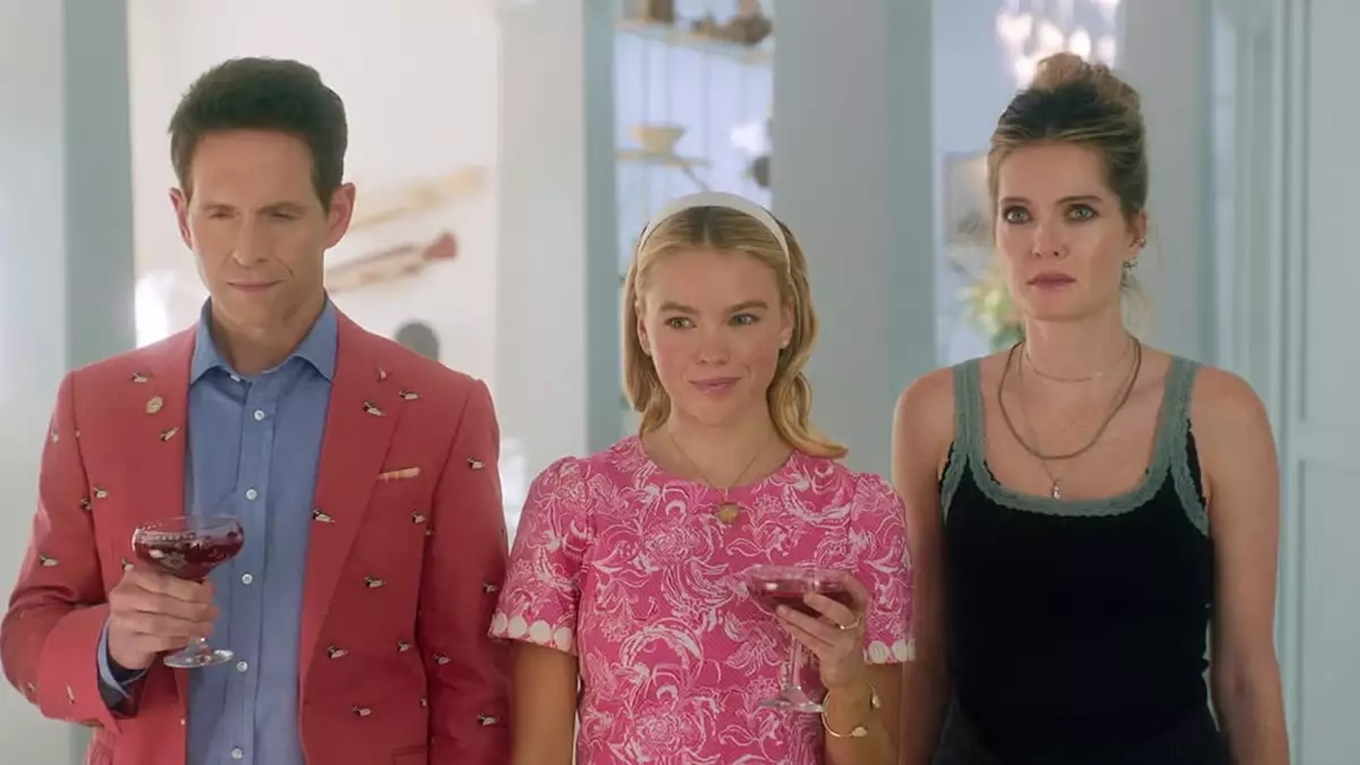 Glenn Howerton, Milly Alcock and Meghann Faye in Sirens 