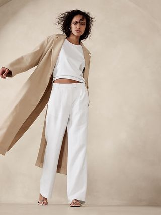 Lina Straight Linen Pant