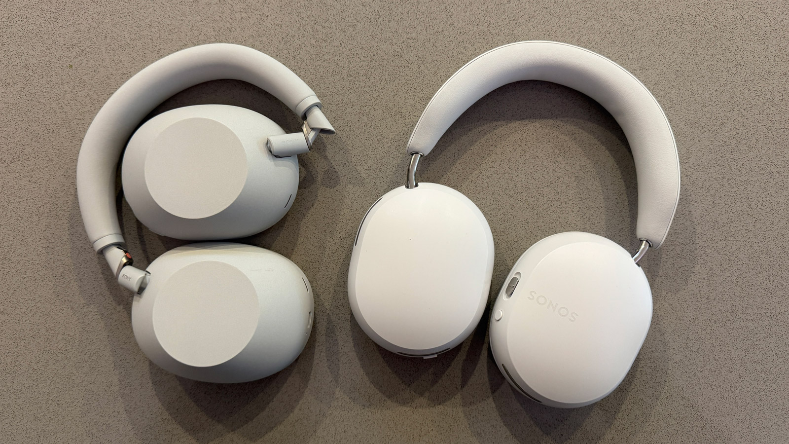 Sony WH-10000XM6 and Sonos Ace headphones side-by-side