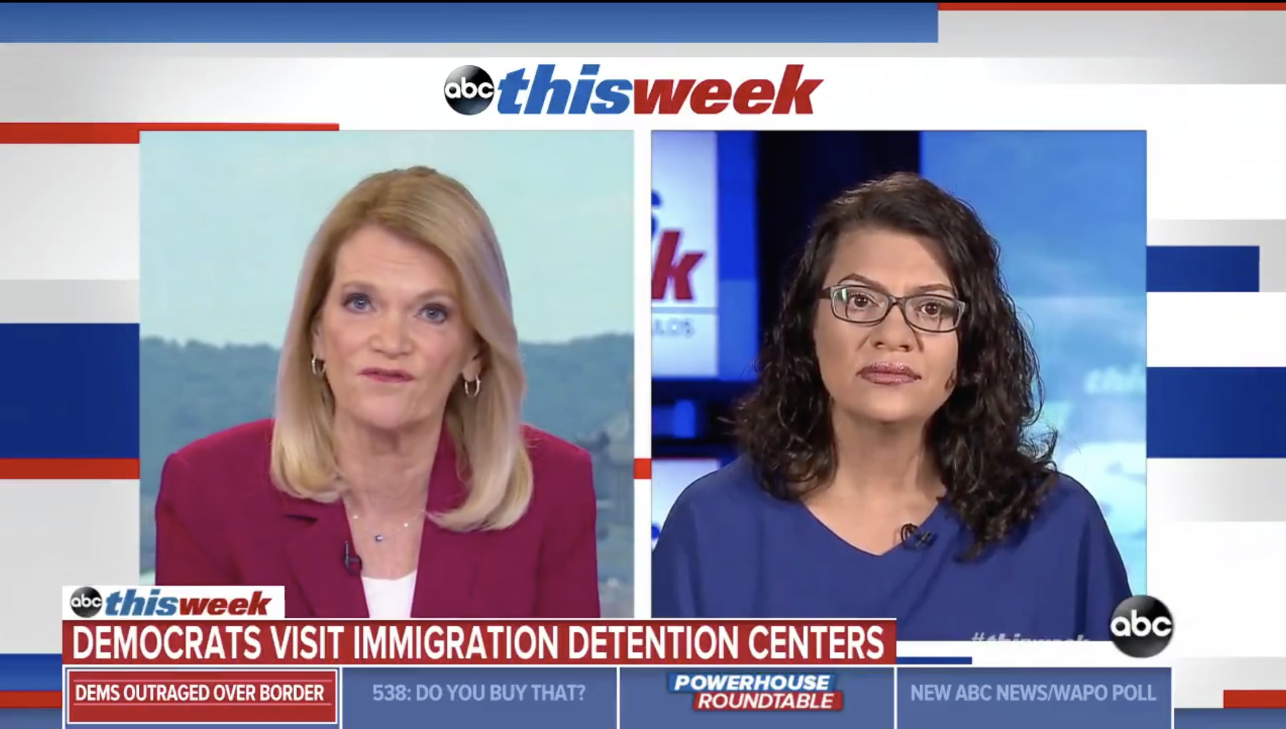 Rashida Tlaib, ABC's Martha Raddatz clash over border funding bill ...