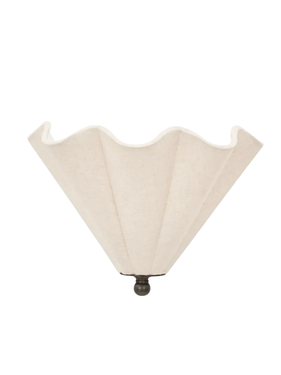 Athena Wall Light Uplighter, Linen