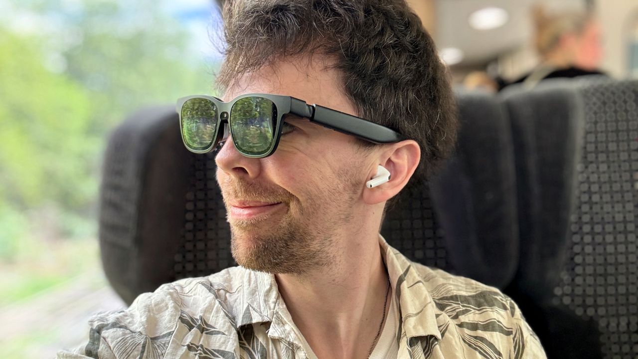 I was saved from train delays by the Viture Beast — these AR glasses made a 4-hour trip fly by