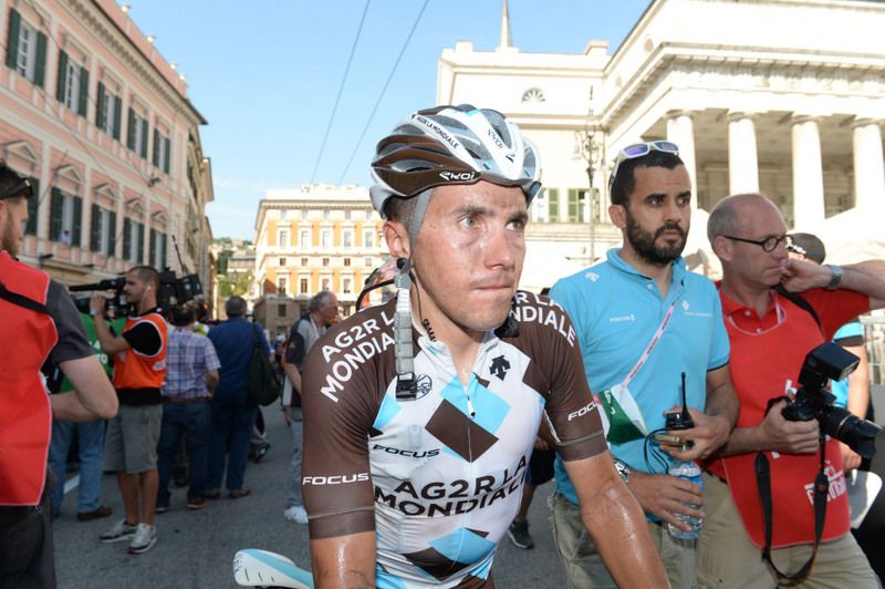Domenico Pozzovivo lost a minute due to the last crash today