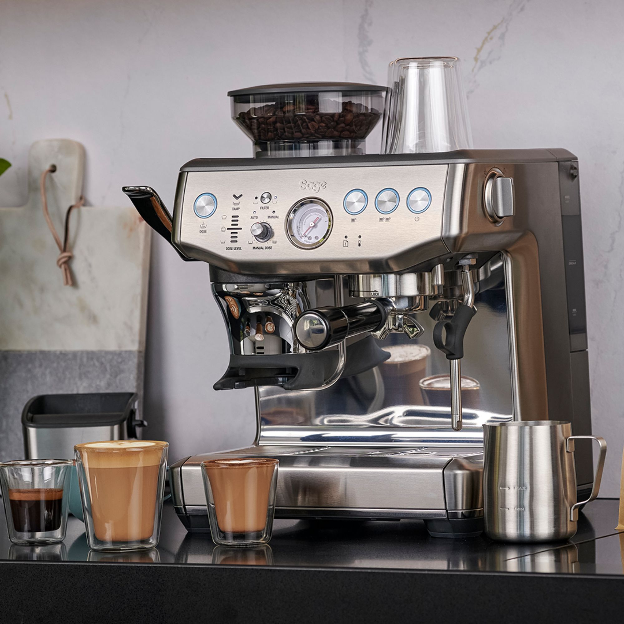 Sage Barista Express Coffee Machine with Integrated Grinder