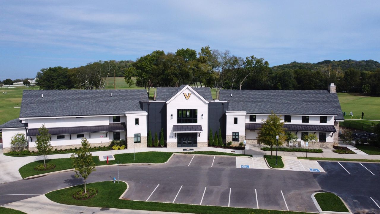 The extrior of the renovated Vanderbilt Golf House