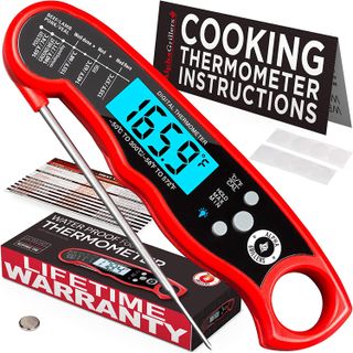 A grill thermometer 