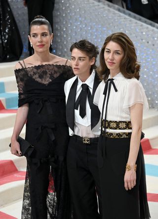 Princess Charlotte Casiraghi, Kristen Stewart, and Sofia Coppola at the Met Gala 2023