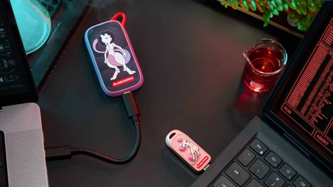 SanDisk is celebrating 30 years of Pokemon with Mew and Mewtwo edition drives, and gaming storage has never looked cuter