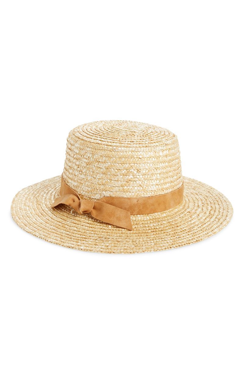 San Diego Hat Faux Leather Band Gondolier Hat