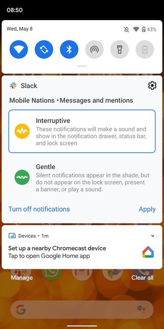 Android Q notifications