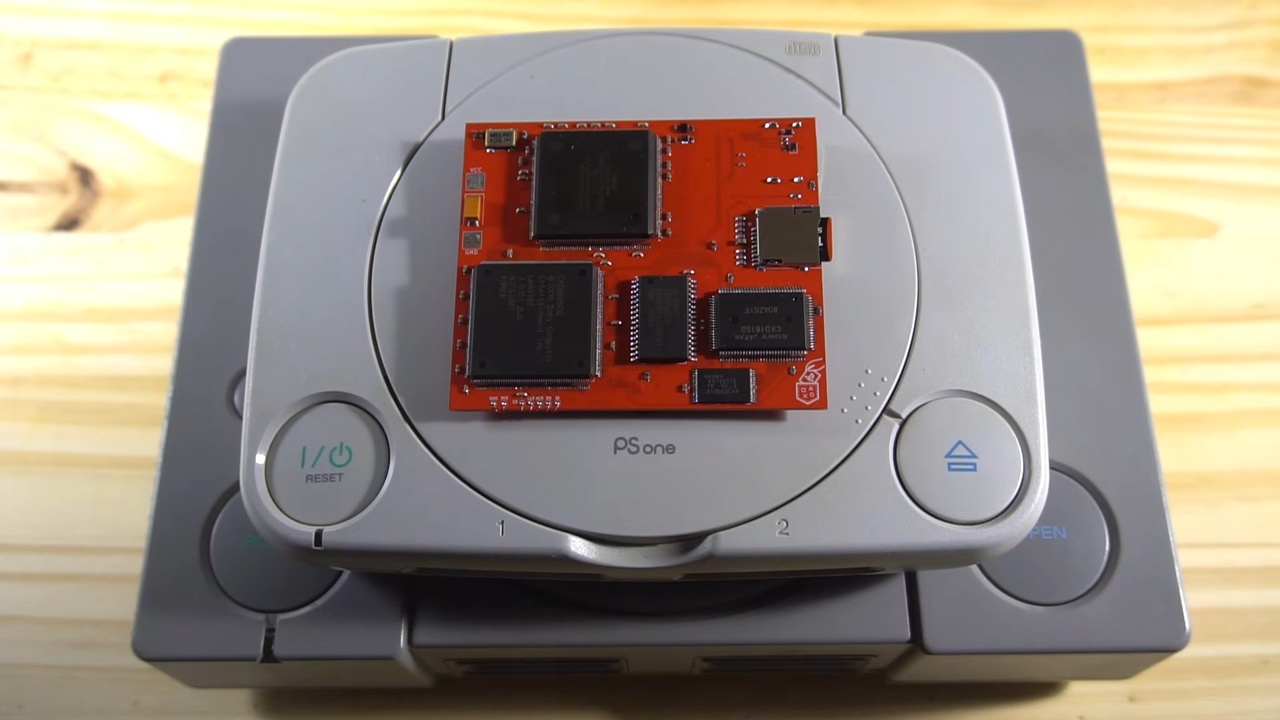  Turns out you can make a PS1 mini that's better than the original out of two consoles 