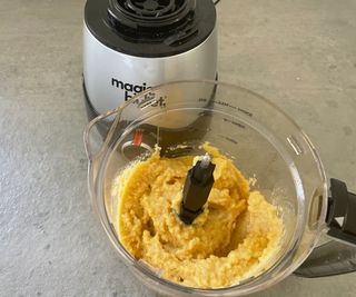 Hummus in the Magic Bullet Kitchen Express