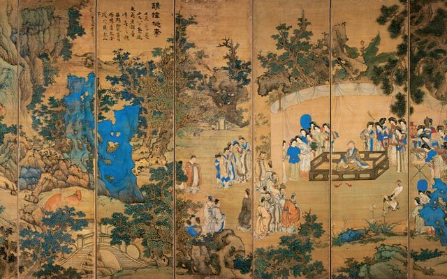 Last year, this painted-glass and gilt-lacquer screen sold for HK$11.43 million