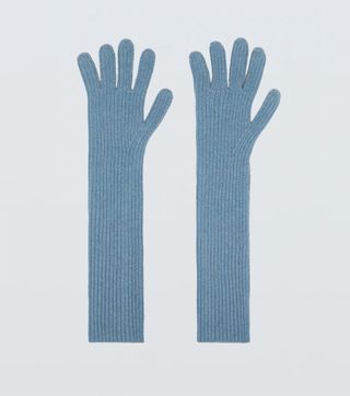 Raey blue gloves