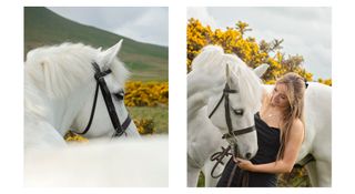 Photograph of horse and rider Flip and Connie, taken by equine photographer Emma Campbell at Caldbeck Common in Cumbria, England