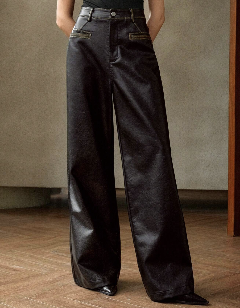 Anewsta, Maillard Vintage Washed-Out Long Pants