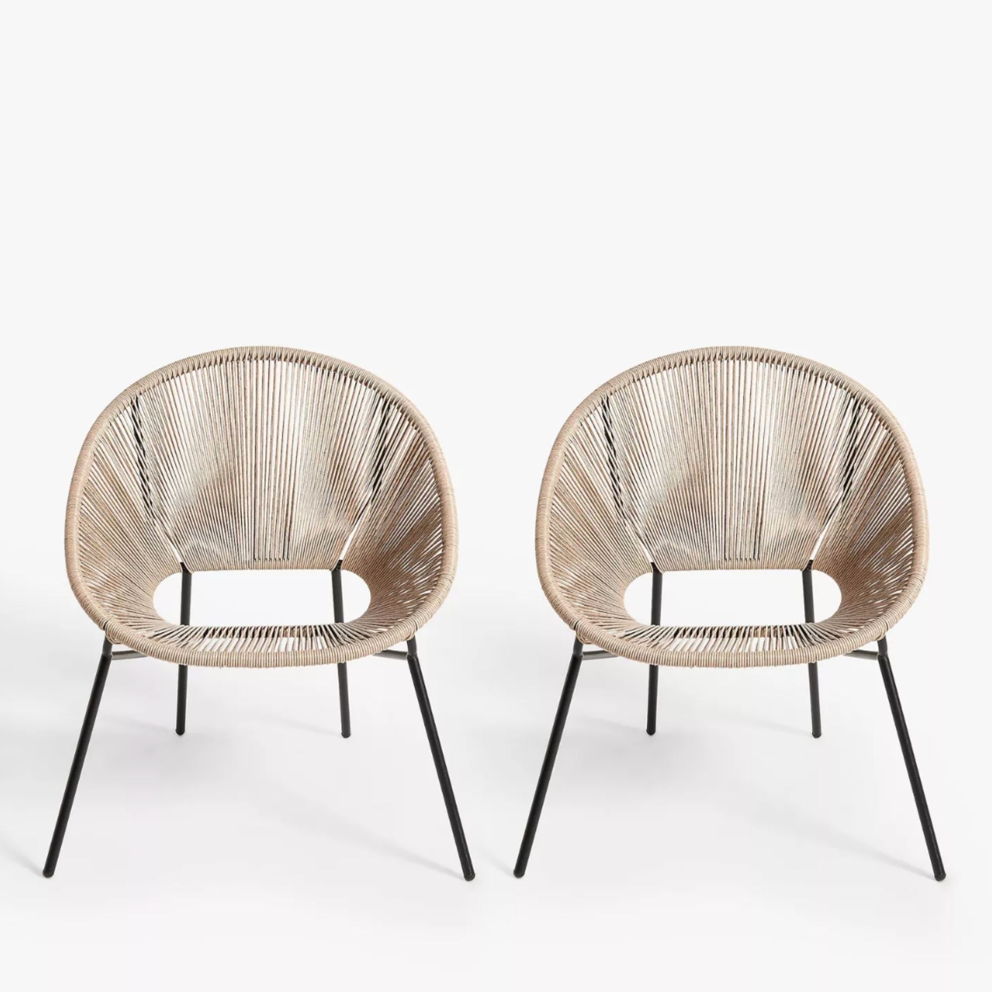 Rattan garden chairs