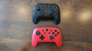 Yccteam Wireless Pro Game Controller Red Next To Pro Controller
