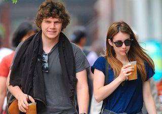 Emma Roberts out and about with Evan Peters