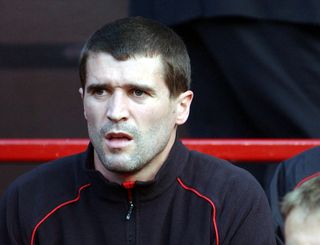 Roy Keane during his Manchester United days