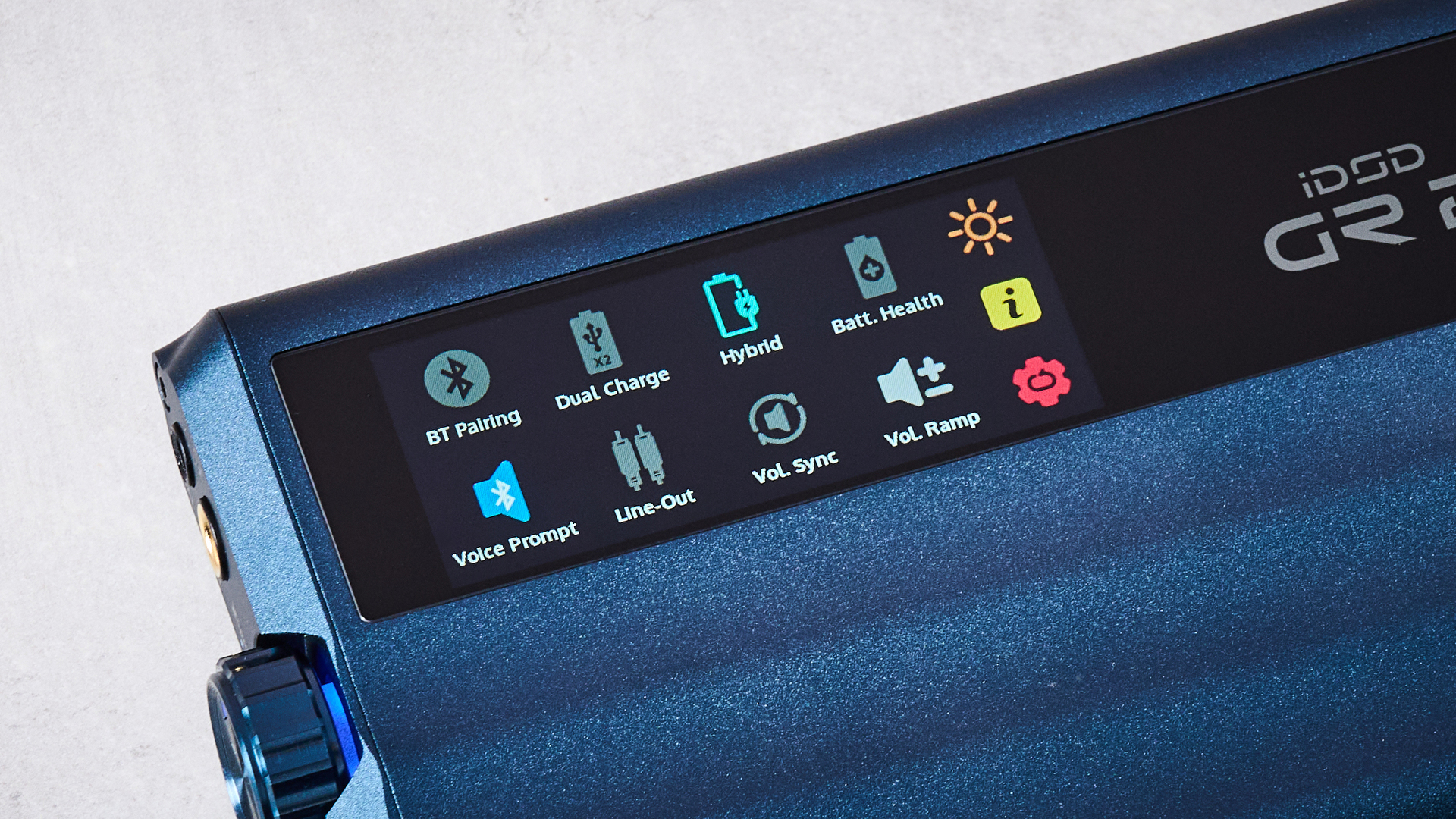 iFi iDSD GR 2 settings menu