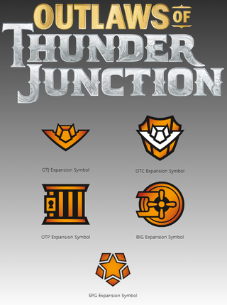 Symbols for Outlaws of Thunder Junction set and subsets