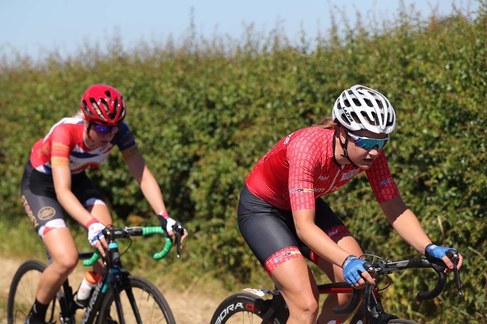 Jess Roberts (Team Breeze) on her way to a huge win