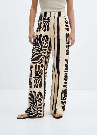 Printed Cotton Pants - Women