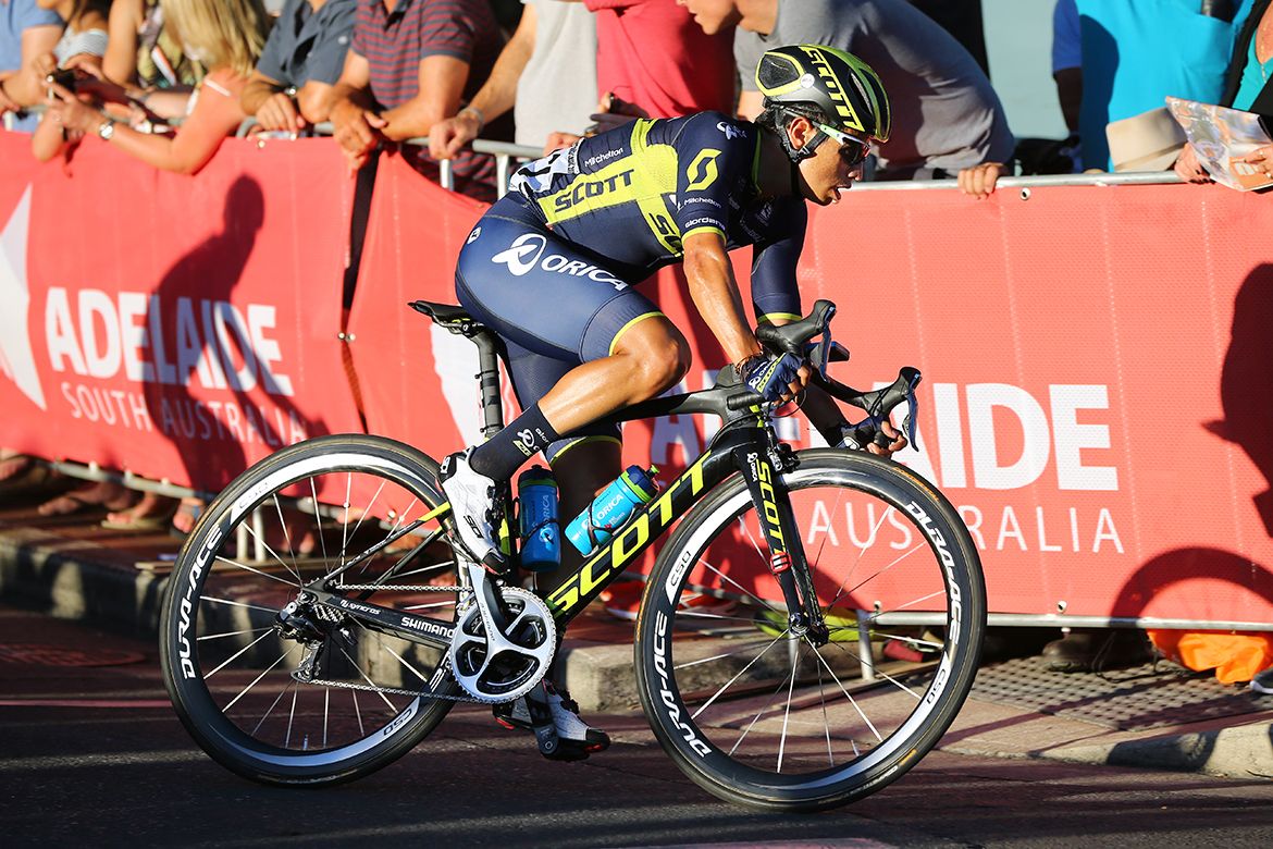Esteban Chaves racing in Australia for the first time