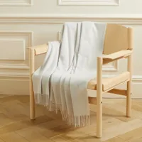 Brunello Cucinelli fringed cashmere travel blanket&nbsp;