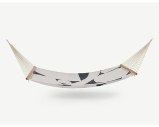 A contemporary printed hammock