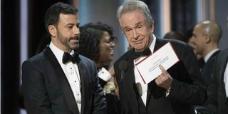 Jimmy Kimmel and Warren Beatty in the aftermath of the Oscars debacle