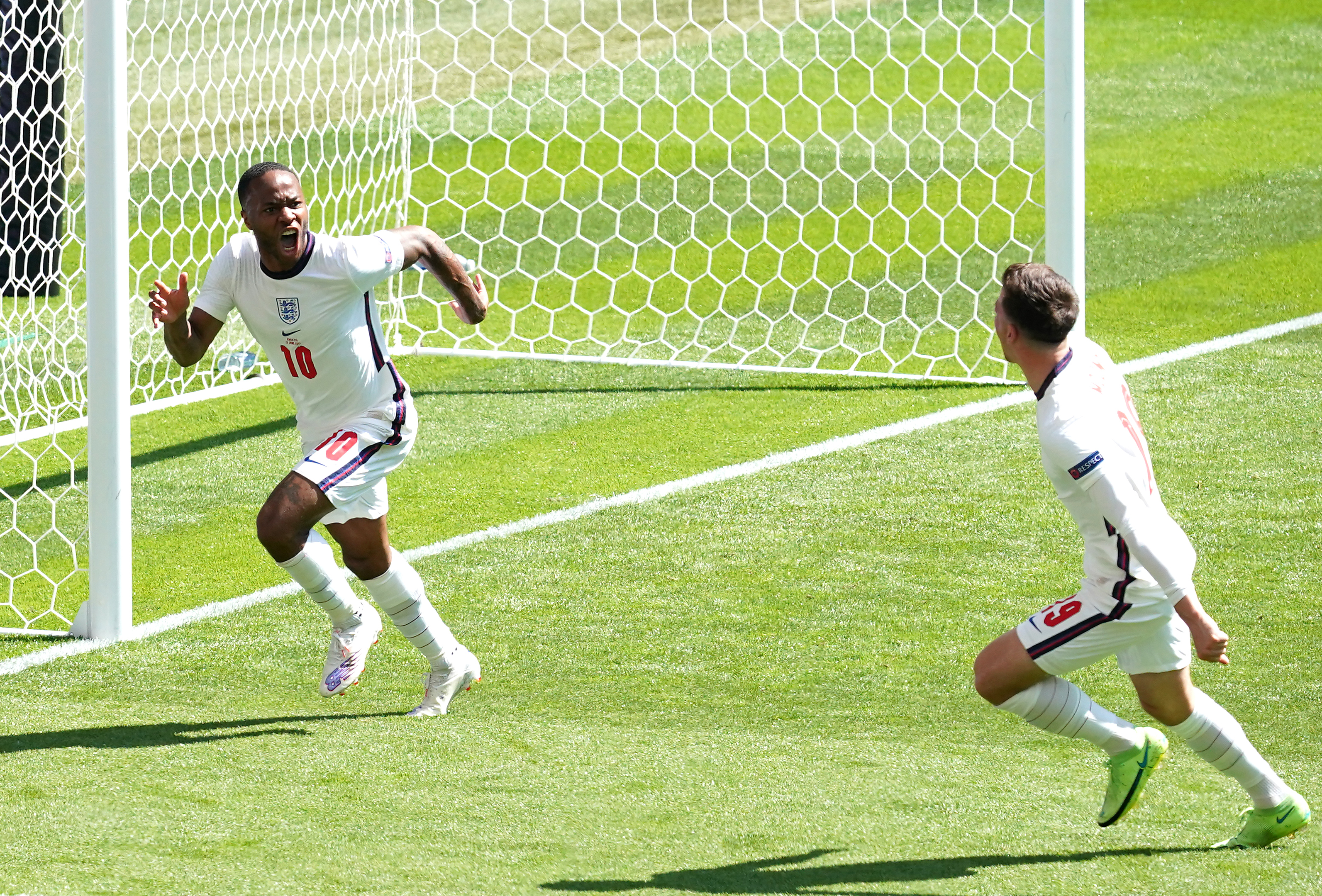 Raheem Sterling scores England's winner against Croatia